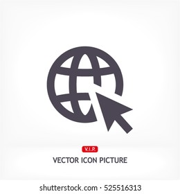 go to web . vector icon 10 EPS