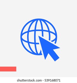 go to web vector icon