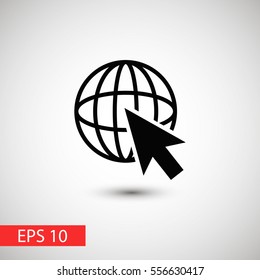 go to web vector icon