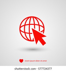 go to web vector icon