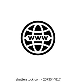 Go to web. Website. Earth globe icon vector illustration