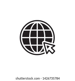 Go to Website Icon Vector Illustration