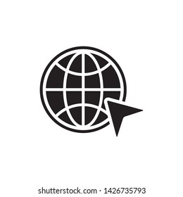 Go to Website Icon Vector Illustration