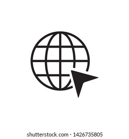 Go to Website Icon Vector Illustration