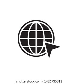 Go to Website Icon Vector Illustration