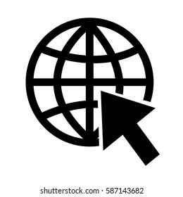 Go to website Internet icon