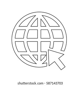 Go to website Internet icon
