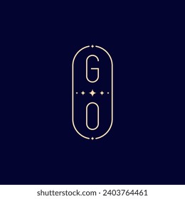 GO wedding lie monogram with high quality professional design that will print well across any print media