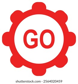 Go and wheel on white