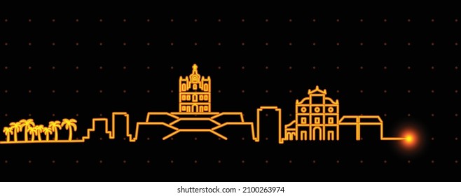 Goa Light Streak Skyline Profile