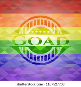 Goad lgbt colors emblem 