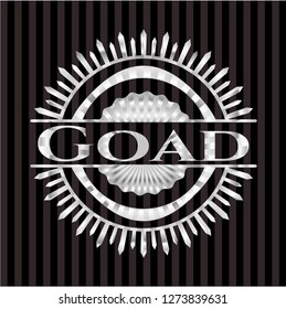 Goad silvery badge or emblem