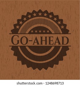 Go-ahead wood emblem. Retro