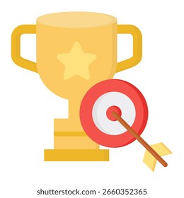 Elemento De Ícone De Conquista De Meta Para Design E Vetor