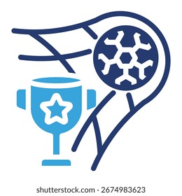 Goal Achievement Icon Element For Design