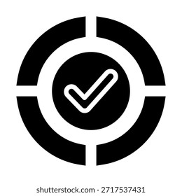 Elemento de icono de logro de objetivos para diseño