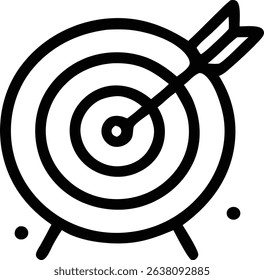Goal Achievement Icon Target Hit Success.