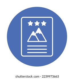 Zielerreichungsblatt Vektor-Symbol vollständig editierbar

