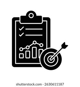 Icono de Vector de logro de objetivos que puede modificarse o editarse fácilmente 

