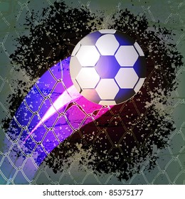 goal ball, abstract vector art illustration