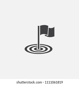 goal base icon. Simple sign illustration. goal symbol design from success series. Can be used for web, print and mobile