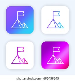 Goal bright purple and blue gradient app icon