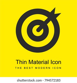Goal bright yellow material minimal icon or logo design