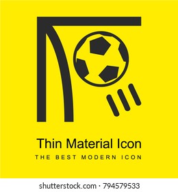 Goal bright yellow material minimal icon or logo design
