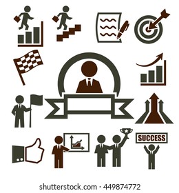 goal, complete icon set