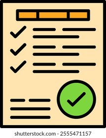 Goal completion Filled Style Icon Design