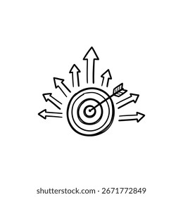 Goal Completion with Rising Arrows and Target for Success Planning