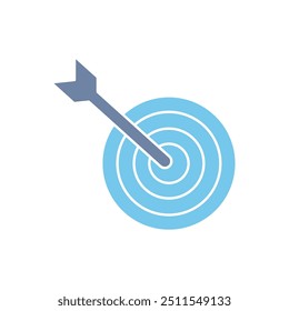 Icono de línea de concepto de objetivo. Ilustración de elemento simple. diseño de símbolo de contorno de concepto de objetivo.