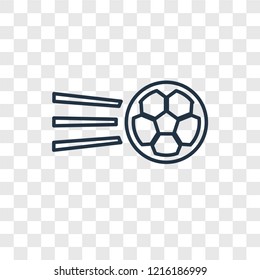 Goal concept vector linear icon isolated on transparent background, Goal concept transparency concept in outline style