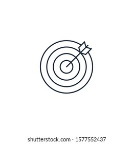 goal creative icon. line illustration. From Success icons collection. Isolated goal sign on white background.
