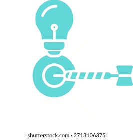 Icono gráfico del Vector creativo de la meta