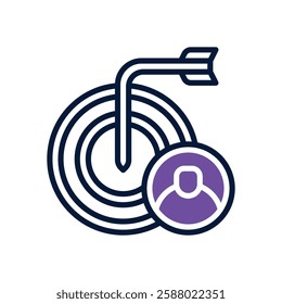 goal dual tone icon. vector icon for your website, mobile, presentation, and logo design.