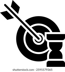 Goal Expiry Icon Element For Design And Vector