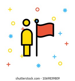  goal flag success 