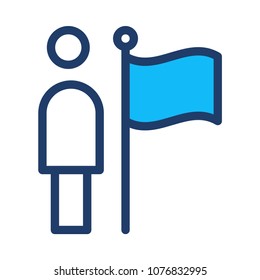  goal flag success 