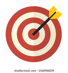 goal flat vector isolated icon