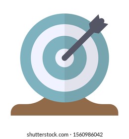 goal flat vector isolated icon