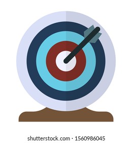 goal flat vector isolated icon