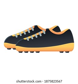 Goal football boots icon. Cartoon of goal football boots vector icon for web design isolated on white background