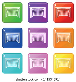Goal football icon. Simple illustration of goal football vector icon for web