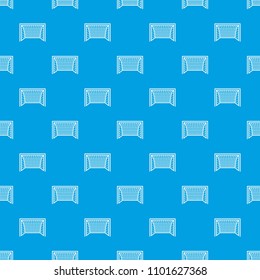 Goal football pattern vector seamless blue repeat for any use