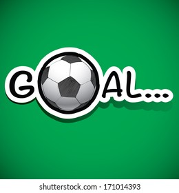 goal and football Vector