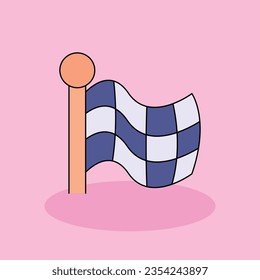 Goal Free vector cartoon icon illustration.Self Motivation icons concept isolated . flat cartoon style