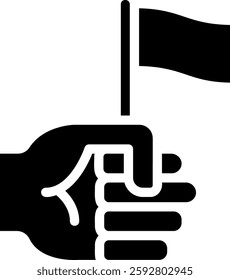 goal glyph icon illustration vector