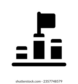 goal glyph icon. vector icon for your website, mobile, presentation, and logo design.