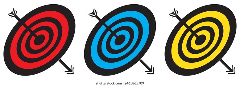 Goal.Set of goals. Target icon. Target, call, goal icon.Vector.